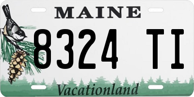 ME license plate 8324TI