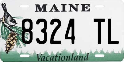 ME license plate 8324TL