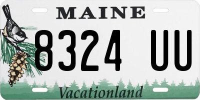 ME license plate 8324UU