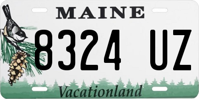 ME license plate 8324UZ