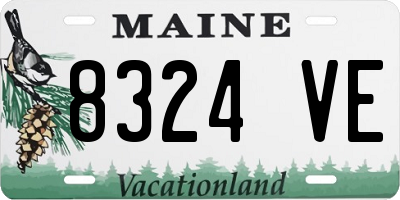 ME license plate 8324VE