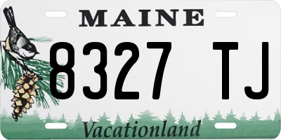 ME license plate 8327TJ
