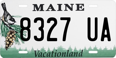 ME license plate 8327UA