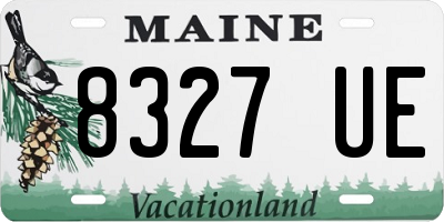 ME license plate 8327UE