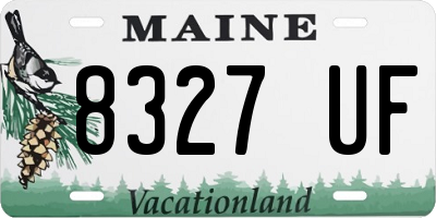 ME license plate 8327UF