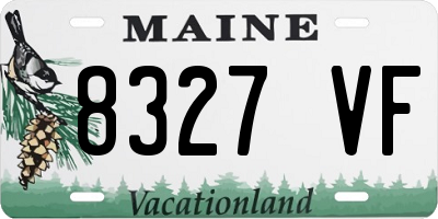 ME license plate 8327VF