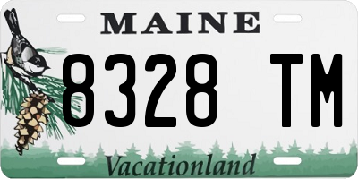 ME license plate 8328TM