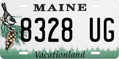 ME license plate 8328UG
