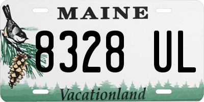 ME license plate 8328UL