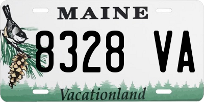 ME license plate 8328VA