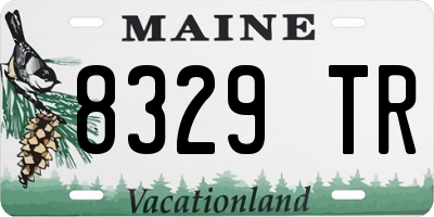 ME license plate 8329TR
