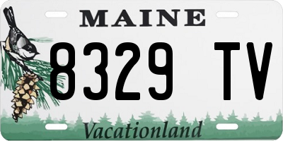 ME license plate 8329TV