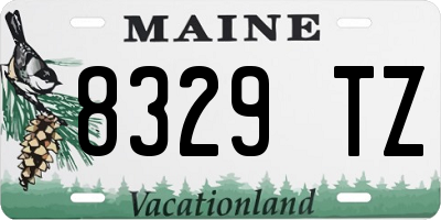 ME license plate 8329TZ