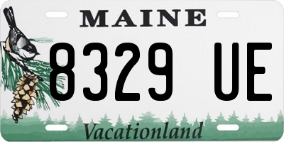 ME license plate 8329UE