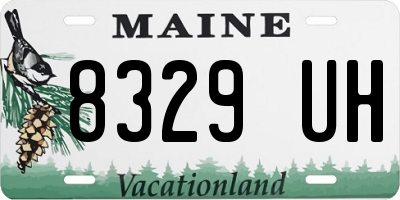ME license plate 8329UH