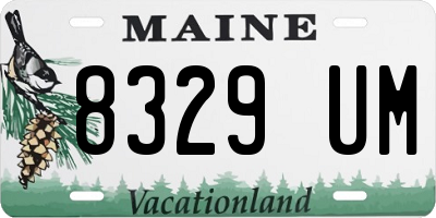 ME license plate 8329UM