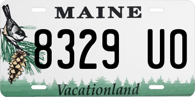 ME license plate 8329UO