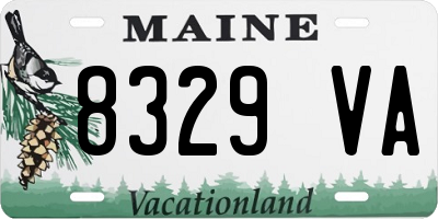 ME license plate 8329VA