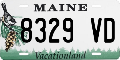 ME license plate 8329VD