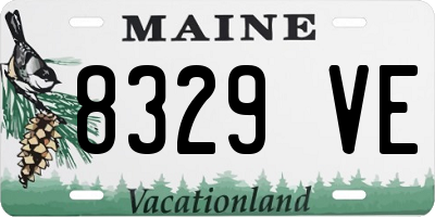 ME license plate 8329VE