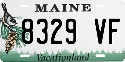 ME license plate 8329VF