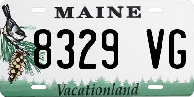 ME license plate 8329VG