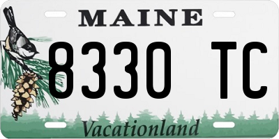 ME license plate 8330TC