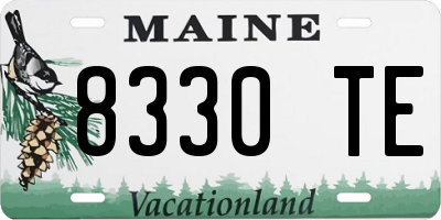 ME license plate 8330TE