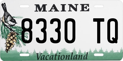 ME license plate 8330TQ