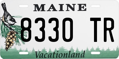 ME license plate 8330TR