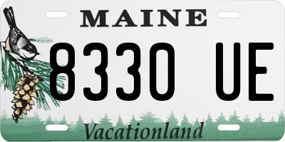 ME license plate 8330UE