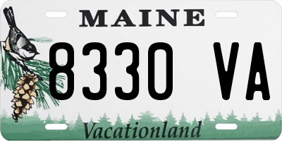 ME license plate 8330VA