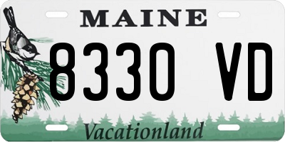 ME license plate 8330VD