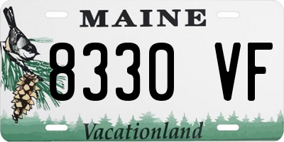 ME license plate 8330VF