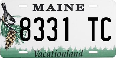 ME license plate 8331TC