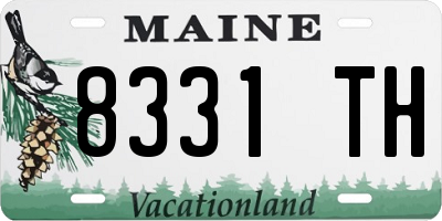 ME license plate 8331TH