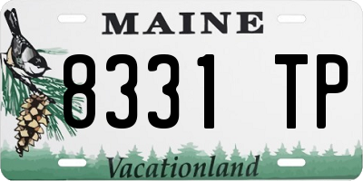 ME license plate 8331TP