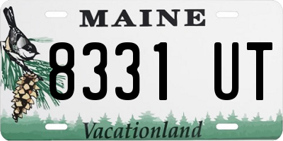 ME license plate 8331UT