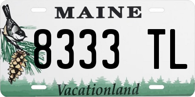 ME license plate 8333TL