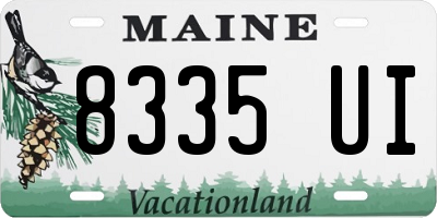 ME license plate 8335UI