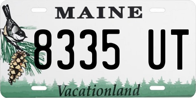 ME license plate 8335UT