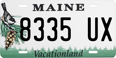 ME license plate 8335UX