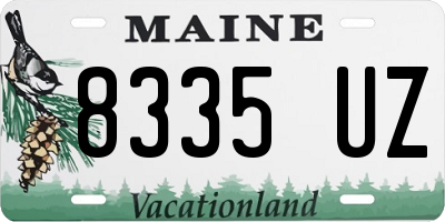 ME license plate 8335UZ