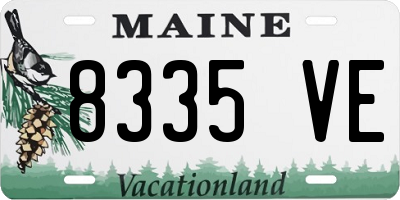 ME license plate 8335VE