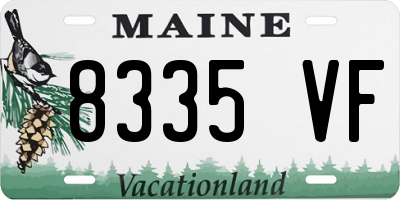 ME license plate 8335VF