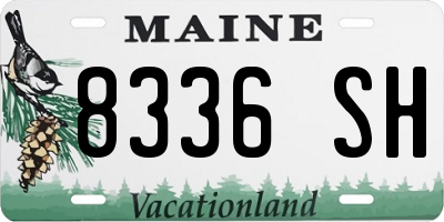 ME license plate 8336SH
