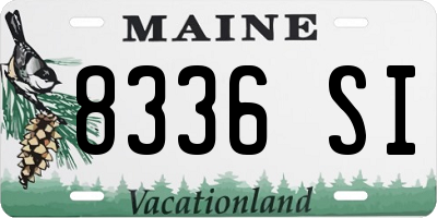 ME license plate 8336SI