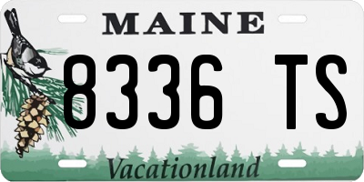 ME license plate 8336TS