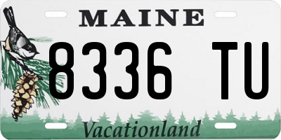 ME license plate 8336TU
