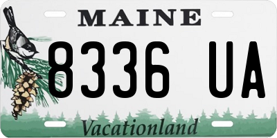ME license plate 8336UA